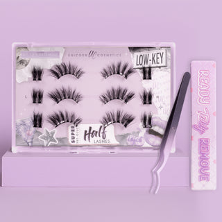Low-Key Super Pre-Glued Half Strip Lash Starter Kit