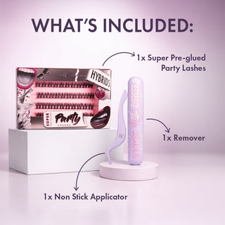 HYBRIDS Super Pre-Glued Lash Starter Kit - Unicorn Cosmetics
