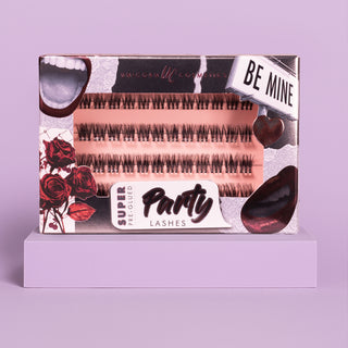 Be Mine Super Pre-Glued Party Lashes + Tweezer Duo - Unicorn Cosmetics