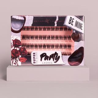 Be Mine Super Pre-Glued Party Lashes + Tweezer Duo - Unicorn Cosmetics