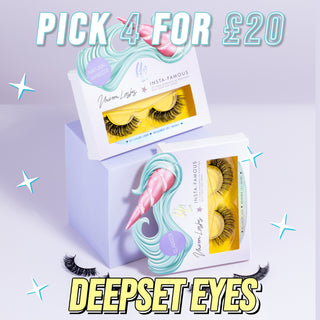 PICK 4 LASHES DEEPSET EYES - Unicorn Cosmetics