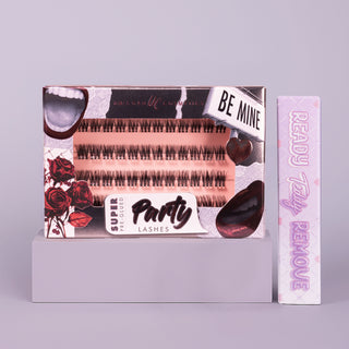 Be Mine Super Pre-Glued Party Lashes + Remover Duo - Unicorn Cosmetics